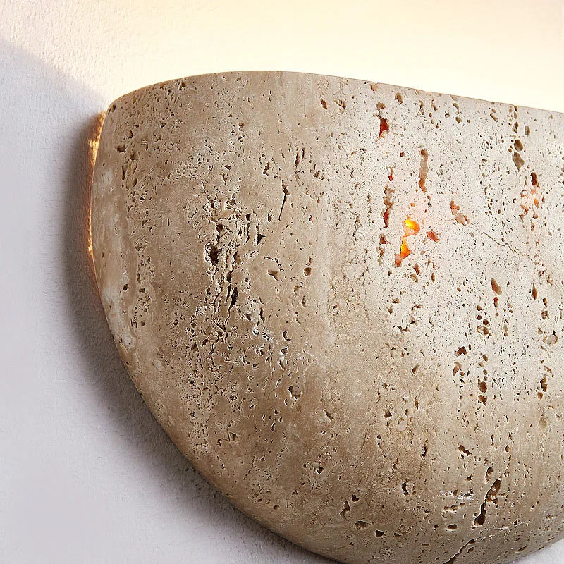 Maliben | Wabi-Sabi Stone Retro Wall Lamp Living Room Hallway Bedroom