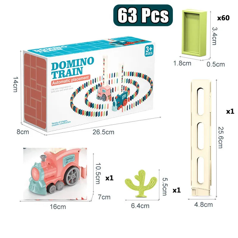 Maliben | Dominotrain | Brings Play Fun And Education Together - Automatic Domino Playset