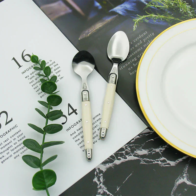 Maliben | IvoryElegance – Luxury Laguiole Cutlery Set with Timeless Style