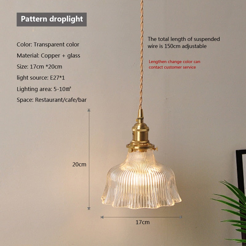 Maliben | Nordic Brilliance Transparent Glass Pendant Lamp
