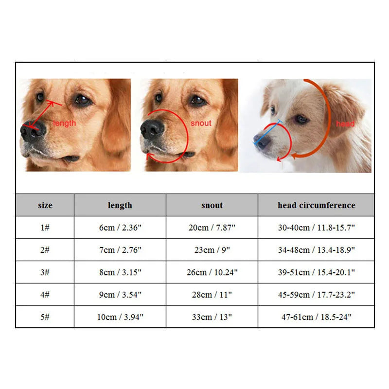 Maliben | Silicone Dog Muzzle – Adjustable Comfort Muzzle for Small to Large Dogs