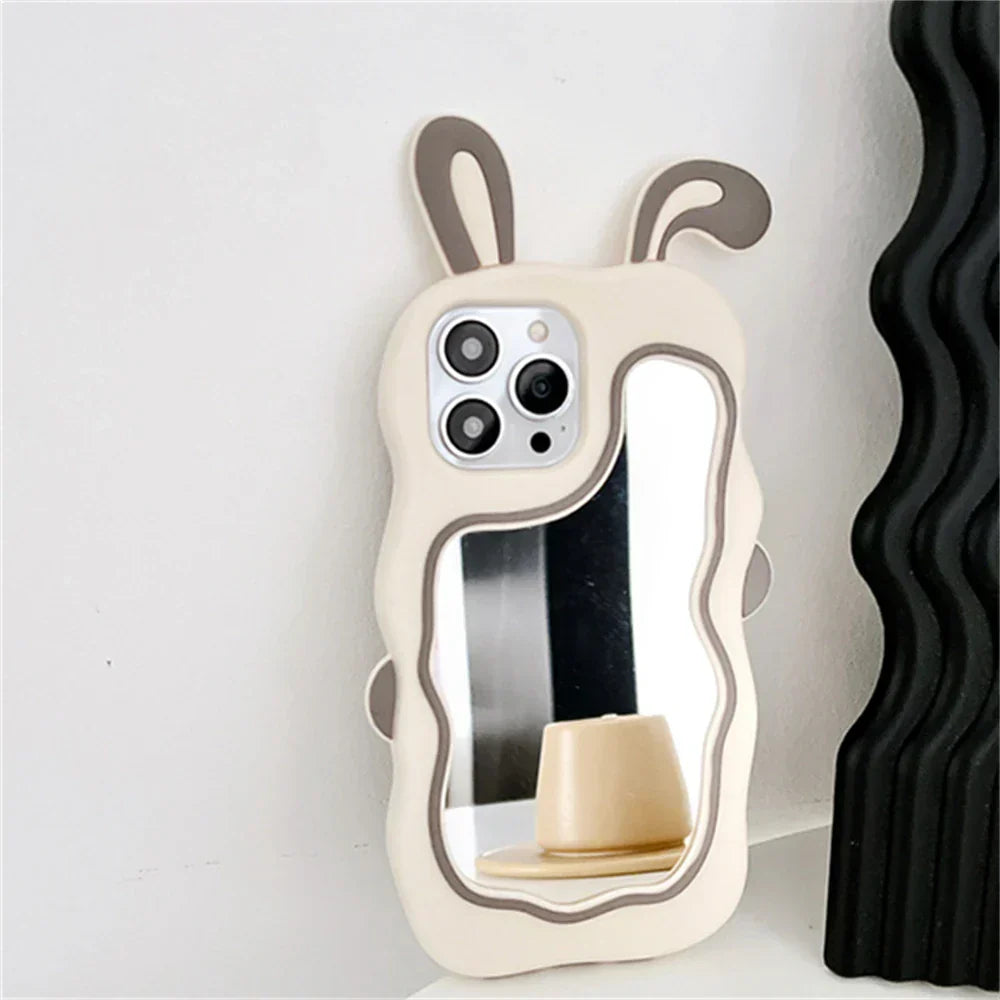 Maliben | Rabbit Ear Make-Up Mirror Iphone Case