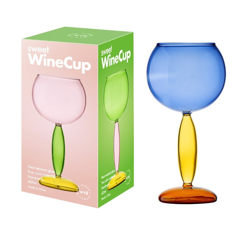 Maliben | Borosilicate 3-Color Glassware - Wine Glass