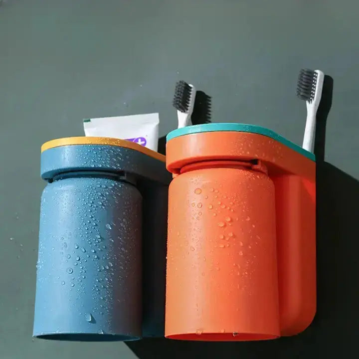 Maliben | Wall-Mounted Adhesive Toothbrush Holder – Stress-Free & Tidy Storage