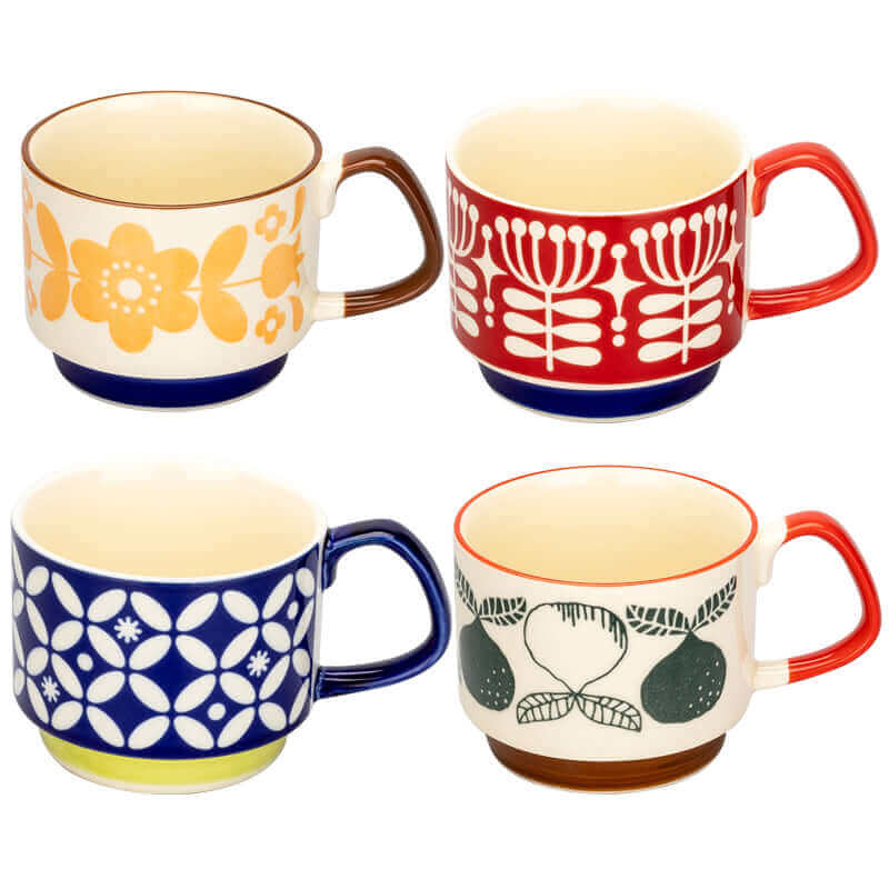 Maliben | Outstanding Retro Coffee Mugs made of Ceramic – available in 8 different patterns