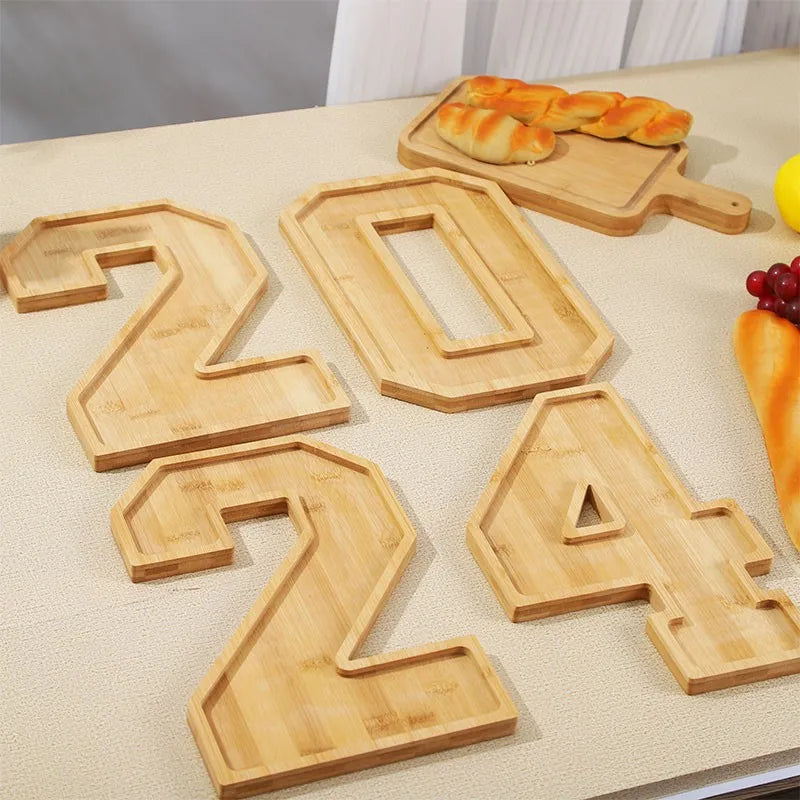 Maliben | Wooden Numbers Serving Tray