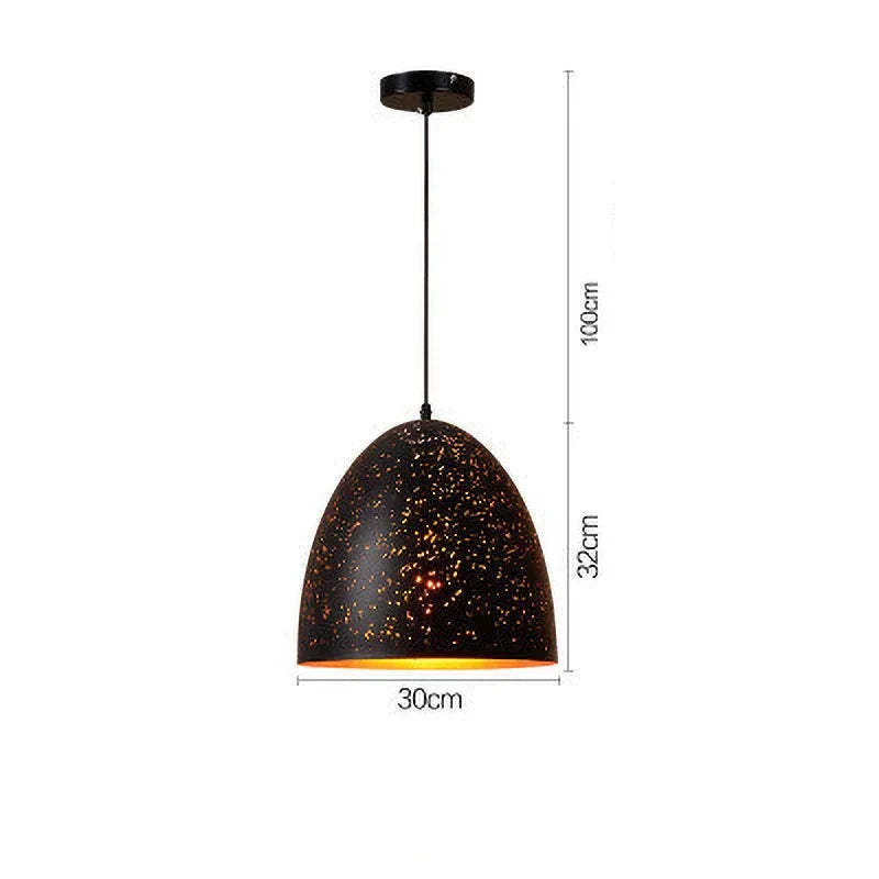 Maliben | VIntage Iron Pendant Lamp in Scandinavian Retro Loft Style