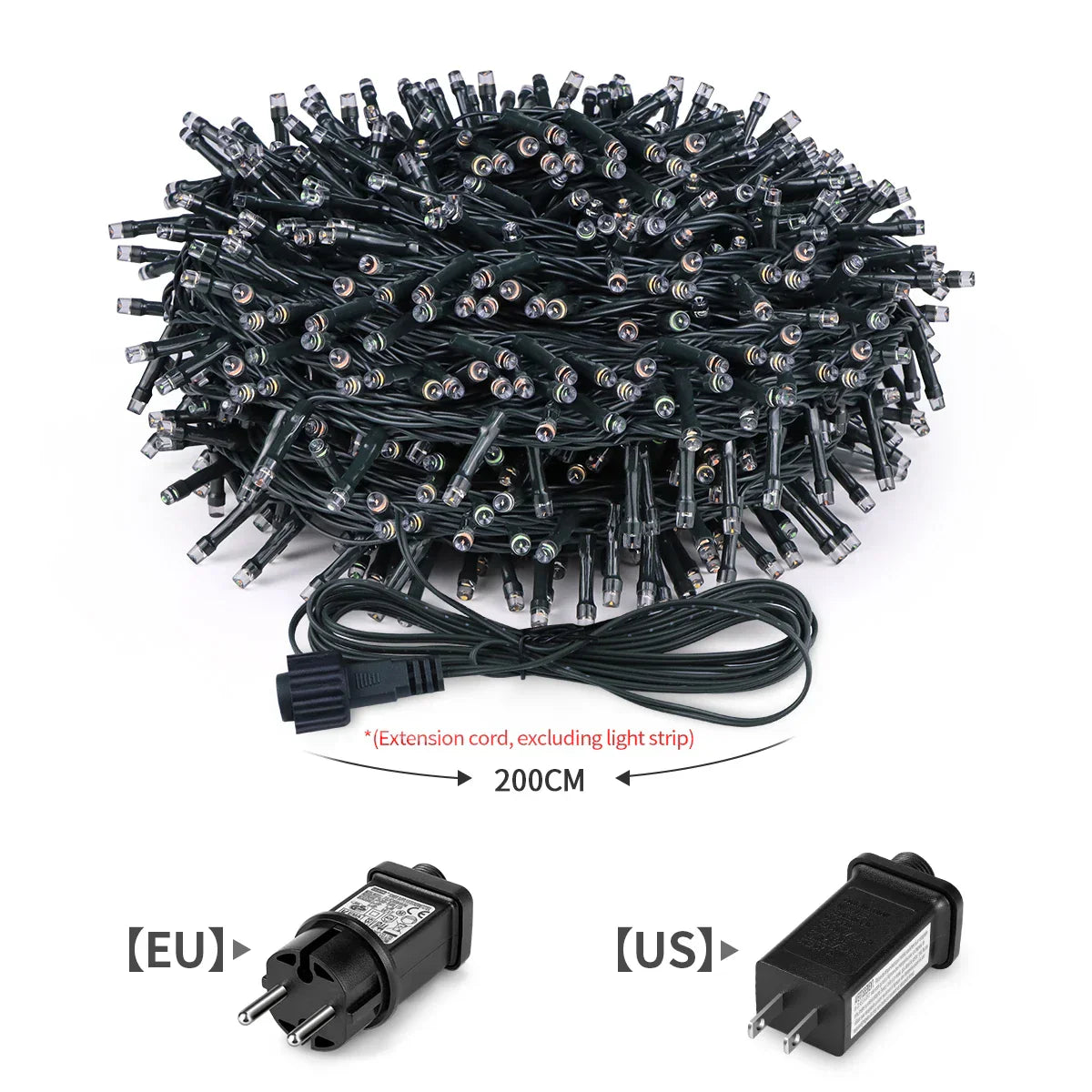 Maliben | LuMinarax | Led String Lights Outdoor 24v | 8 Lighting Modes | Waterproof Ip65 | 10–100 m | For Garden, Home & Christmas Decoration