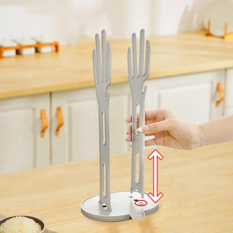 Maliben | Trockino Drying Rack For Kitchen Gloves | Glove Holder & Drying Stand | Space-Saving & Hygienic | 34×16×13 Cm