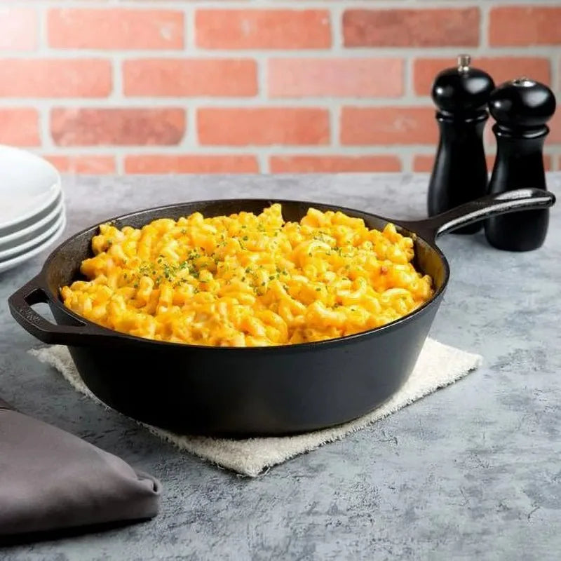 Maliben | Lodge Cast Iron 10.25" / 3.2 Liter Seasoned Deep Skillet
