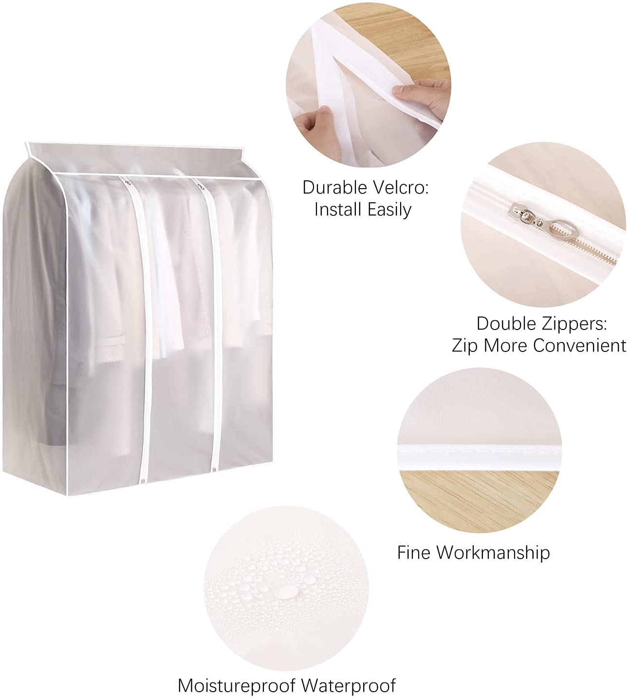Maliben | Home Organizer Dust Cover Clothes Storage Wardrobe Bag