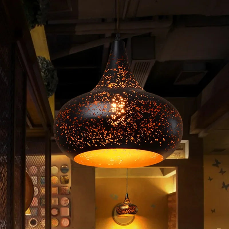 Maliben | VIntage Iron Pendant Lamp in Scandinavian Retro Loft Style