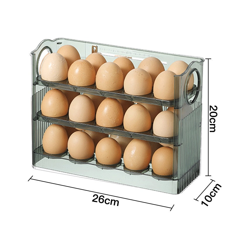 Maliben | Automatic Flip Egg Storage Rack