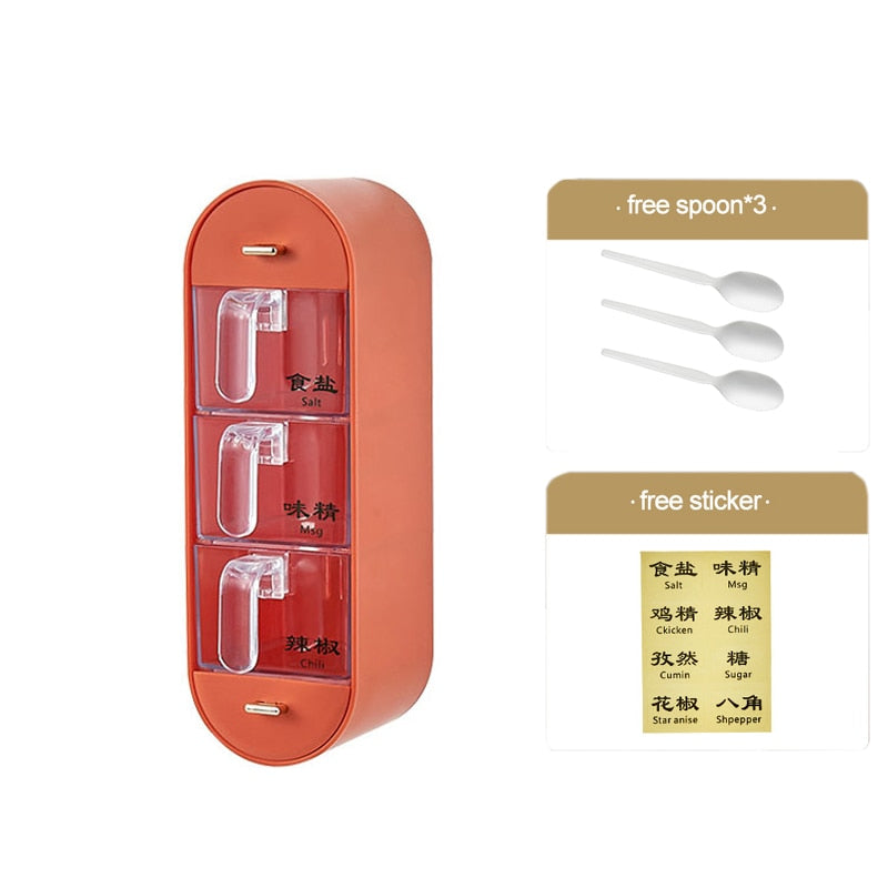 Maliben | Kitchen Organizer Wall-Mounted Seasoning Station
