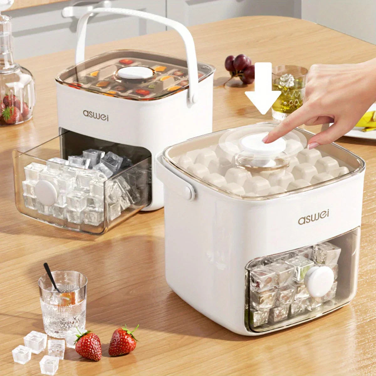 Maliben | Easy Pop Out Ice Cube Maker Box