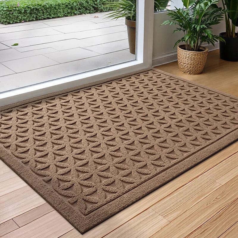 Maliben | Polyester Rubber Door Mat Non-Slip And Water-Absorbent For Indoor And Outdoor