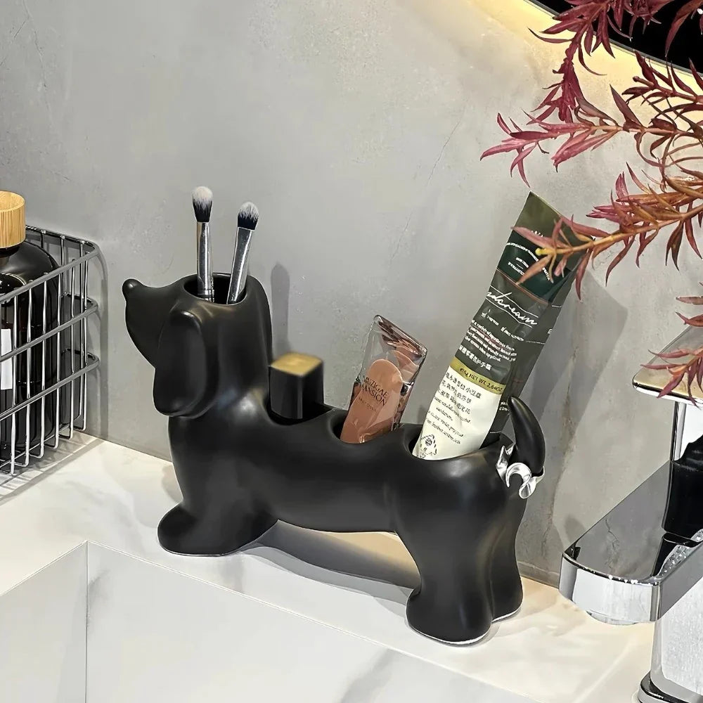 Maliben | Sausage Dog Multi-Purpose Bathroom Organizer
