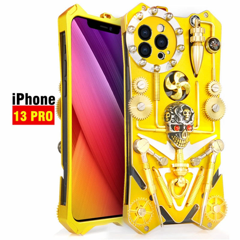 Maliben | Mechanic Skull Cyberpunk Style Iphone Case