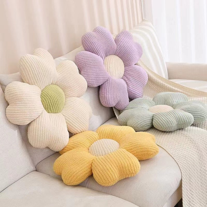 Maliben | Soft Clover Flower Decorative Pillow