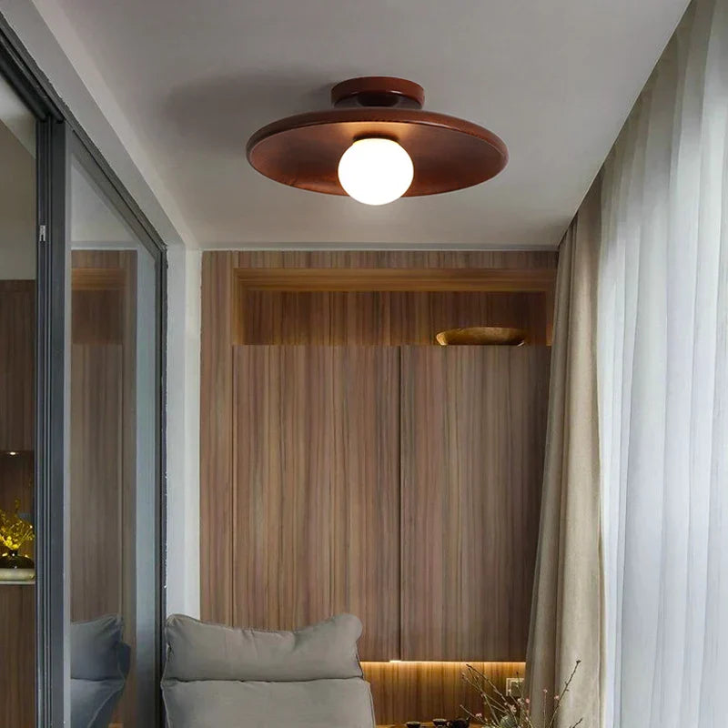 Maliben | Woodland Ceiling Lamp - Elegant Wooden Ceiling Lamp With Warm Led Light For Your Interior