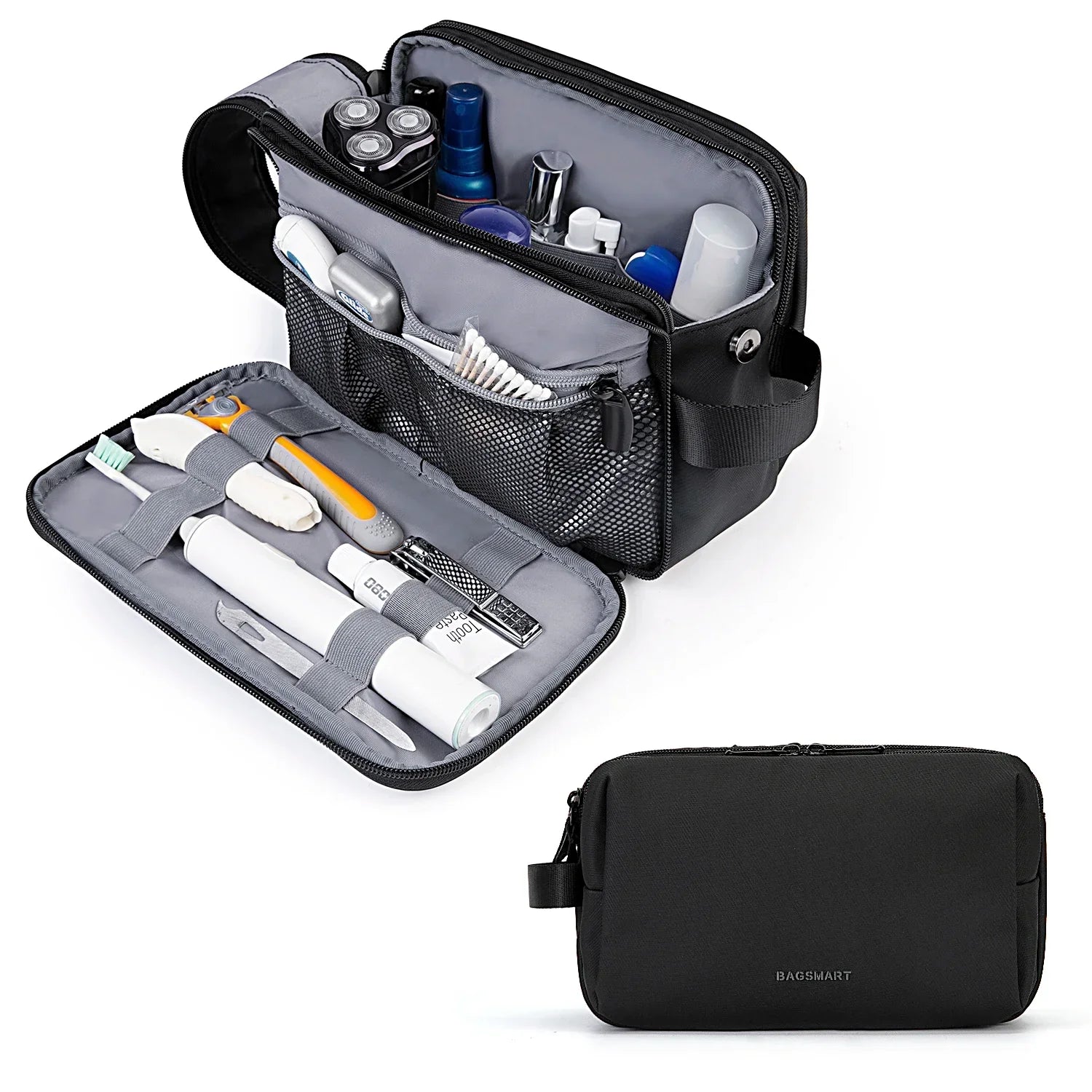 Maliben | Kosmetixo Waterproof Cosmetic Bag For Women & Men | Lightweight Toiletry Bag In S/M/L | Travel Accessories For Toiletries & Make-Up | Unisex Travel Organizer