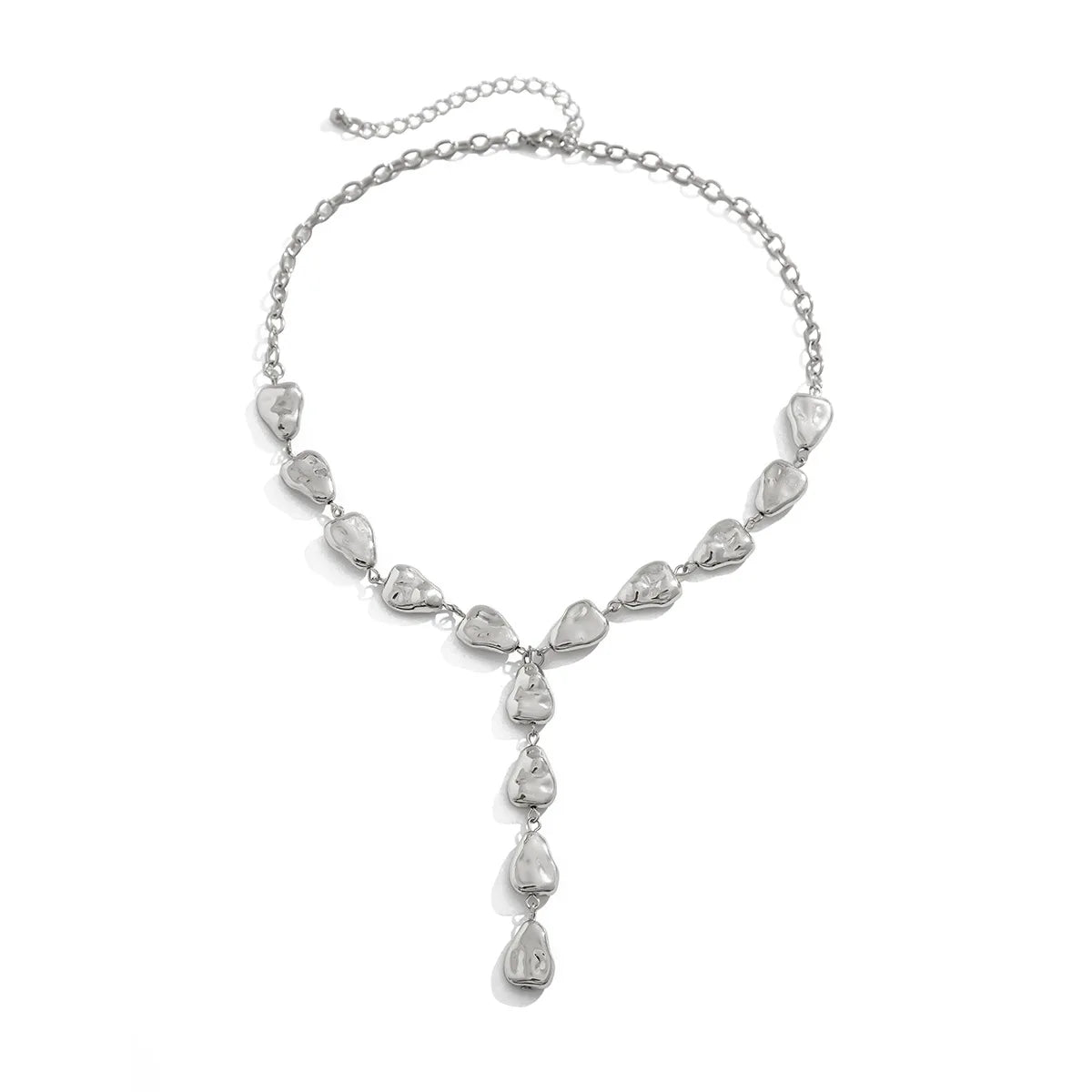 Maliben | Modern Stone Inspired Lariat Necklace