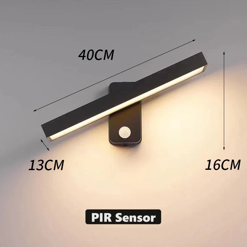 Maliben | Led Outdoor Wall Light Variolux | Motion Sensor & Ip65 | Rotatable | 30–50 Cm