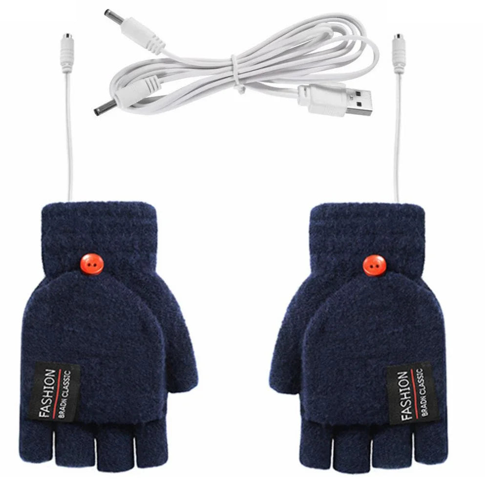 Maliben | Thermoloom Usb Heating Gloves | 3 Heat Levels | Soft Knit Material | Unisex One Size