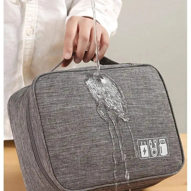 Maliben | Orgazip Tech Organizer | Large Cable Bag For Travel | Waterproof & Multifunctional | For Power Banks, Cables & Accessories