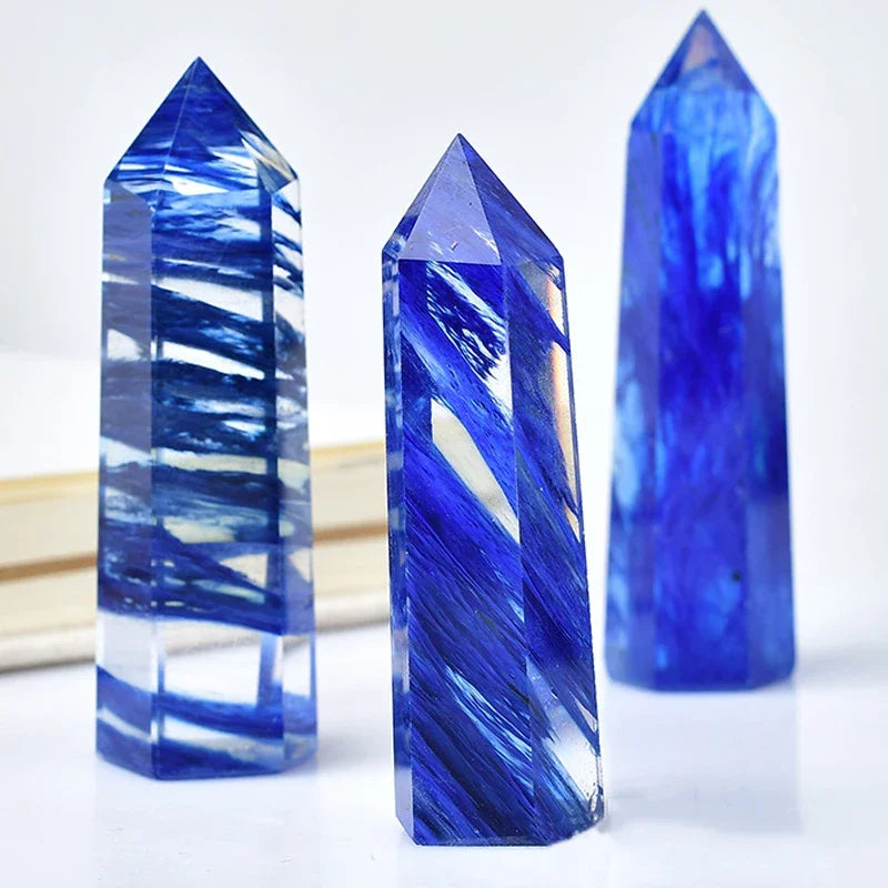 Maliben | Crystal Obelisk Elaria | Natural Stone Healing Stone | For Meditation & Reiki | 4–8 Cm