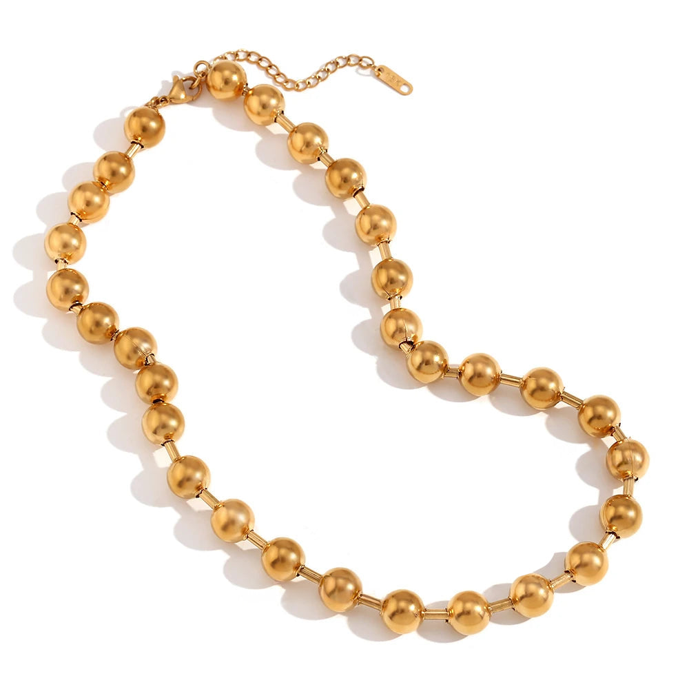 Maliben | 18k Classic Chunky Beaded Necklace
