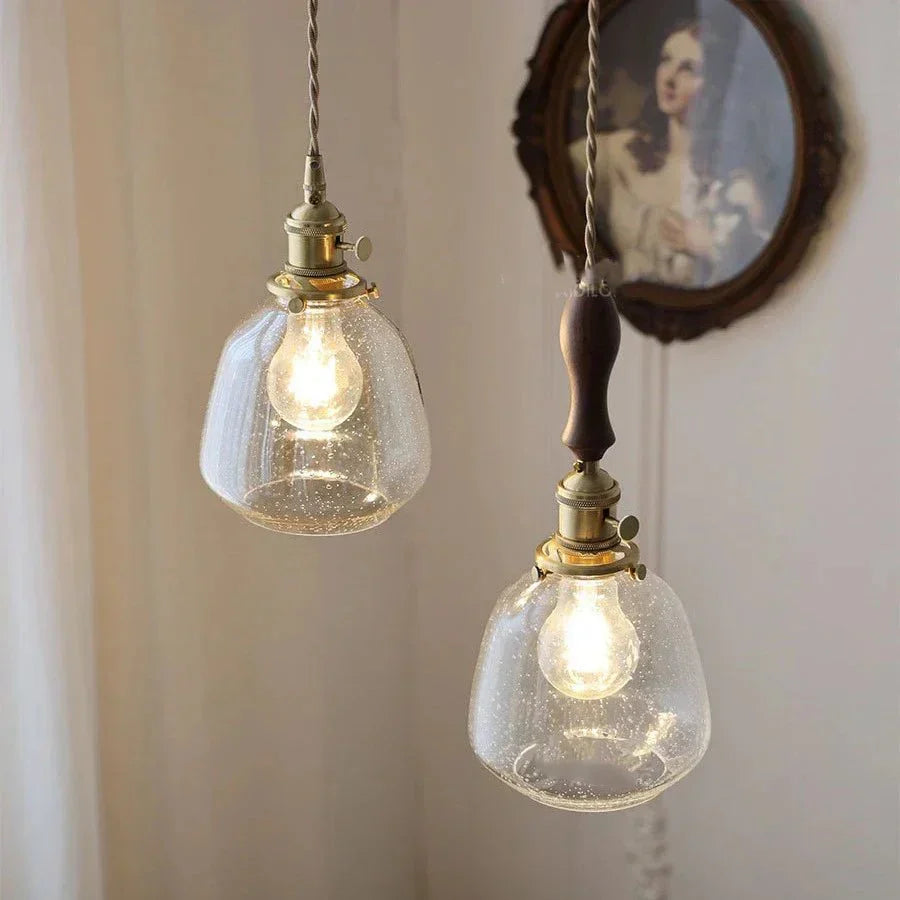 Maliben | Nostalgialuxe - Elegant Vintage Glass Lamp - Sophisticated Ambiance Guaranteed