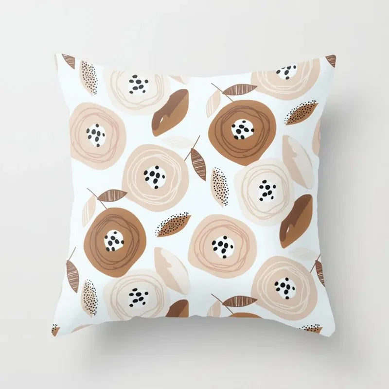 Maliben | Velvethaven Cushion Cover - Stylish Botanical Cushion Cover For Fresh Interior Makeover