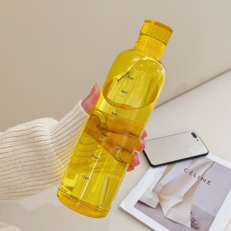 Maliben | Time Scale Heat-Resistant Glass Water Bottle