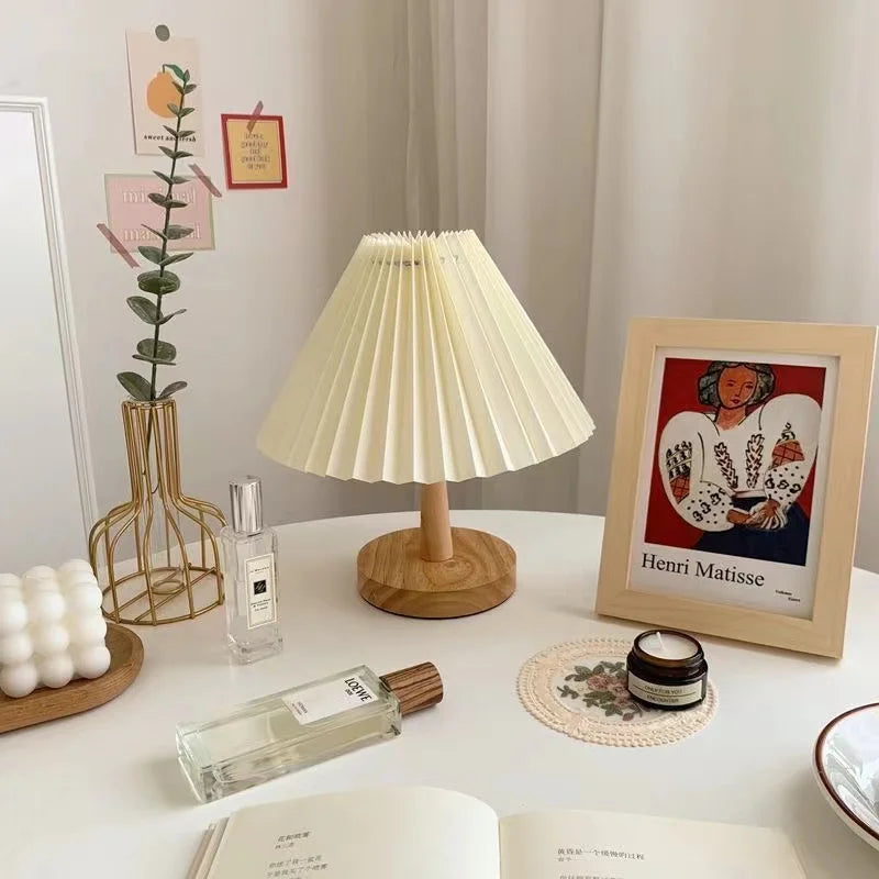 Maliben | Foldable Pleat Table Lamp - Stylish Foldable Led Table Lamp For Unique Interior Design
