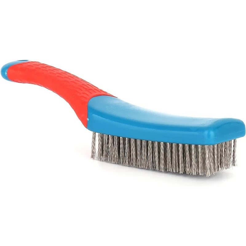 Maliben | Metalgrip Wire Brush Made Of Stainless Steel | Extra Durable With Ergonomic Handle | For Rust, Dirt & Sweat Residues