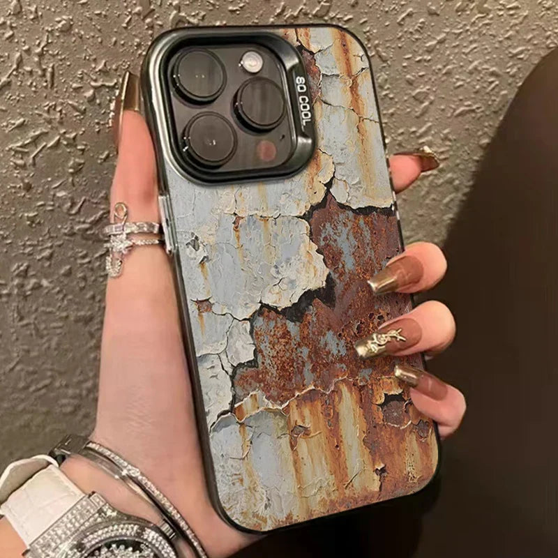 Maliben | Industrial Rust Finish Shockproof Iphone Case