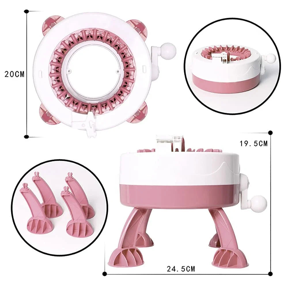 Maliben | Strickolino Knitting Machine | 22 Needles | Automatic Circular Knitting Set For Beginners & Adults | Fast Knitter With Accessories