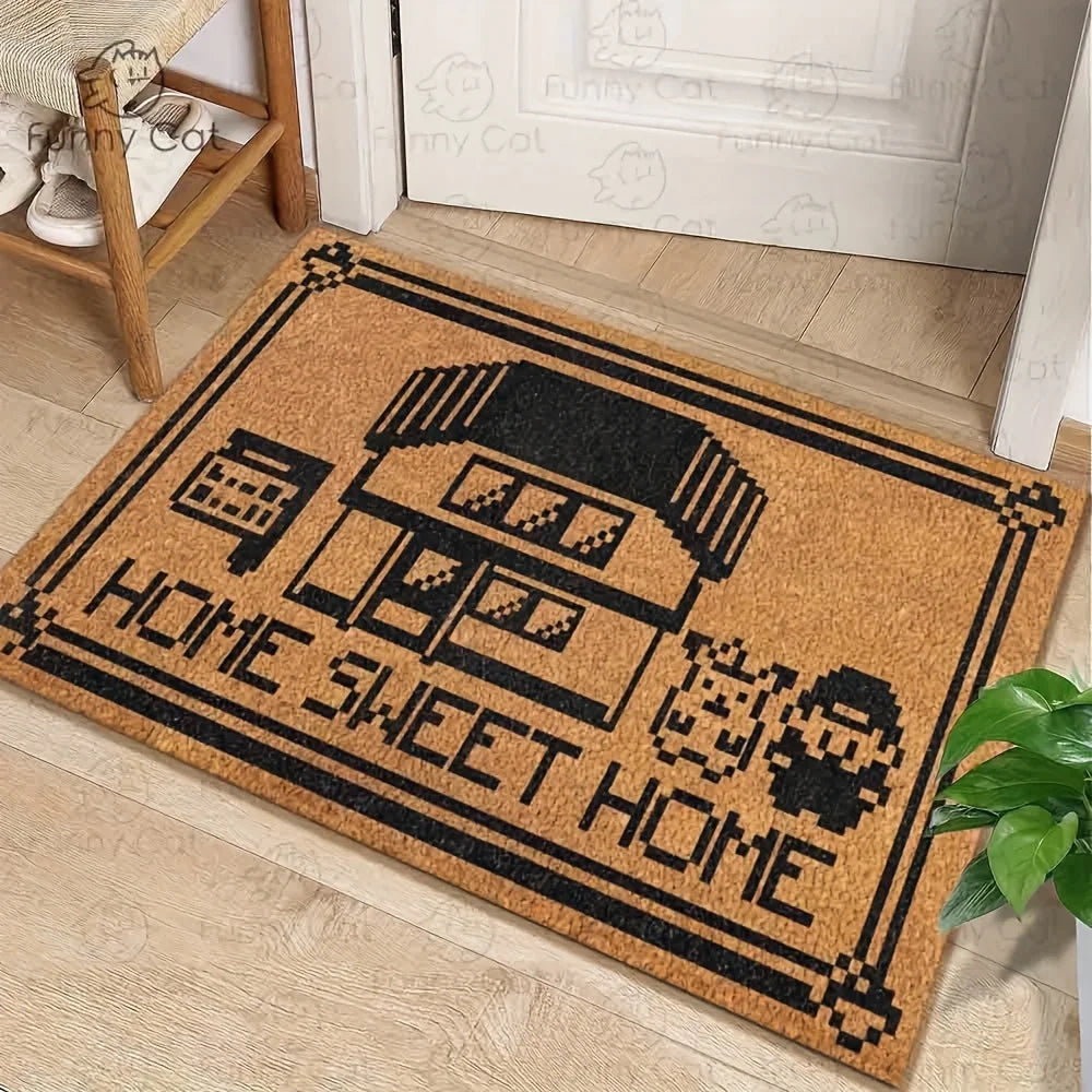 Maliben | Lightweight Washable Doormat Welcome Mat Carpet Bedroom Living Room