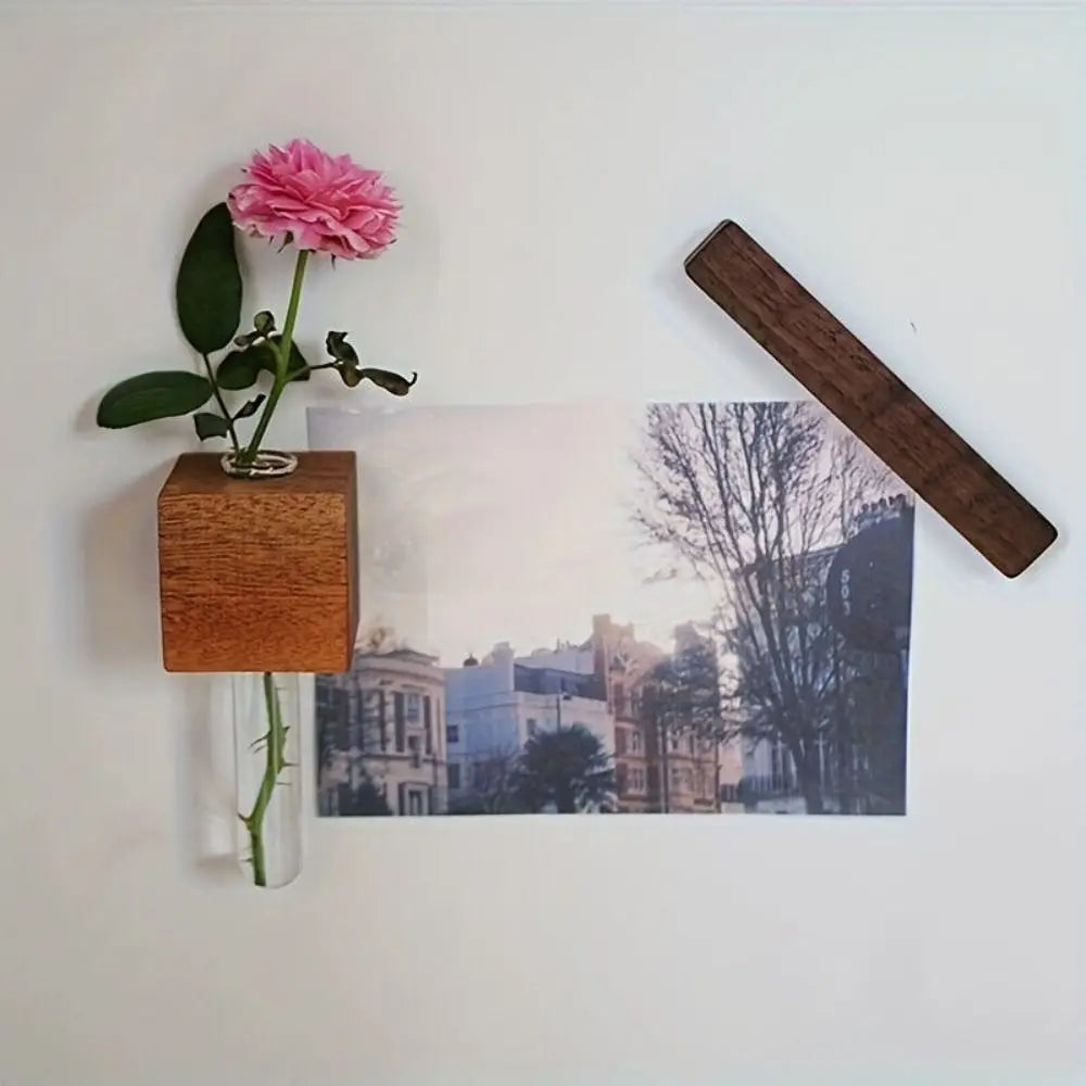 Maliben | Wooden Magnetic Flower Tube Vase
