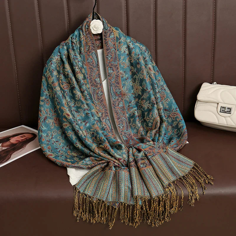Maliben | Élégancea | Women's Scarf | Cashmere Feel | 70 × 190 Cm | Luxury Print & Warm