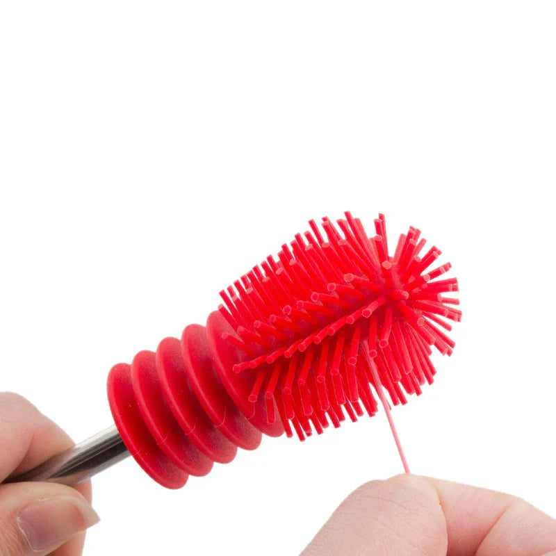 Maliben | Silicone Bottle Brush With Replaceable Head – Cleaning Brush For Baby Bottles