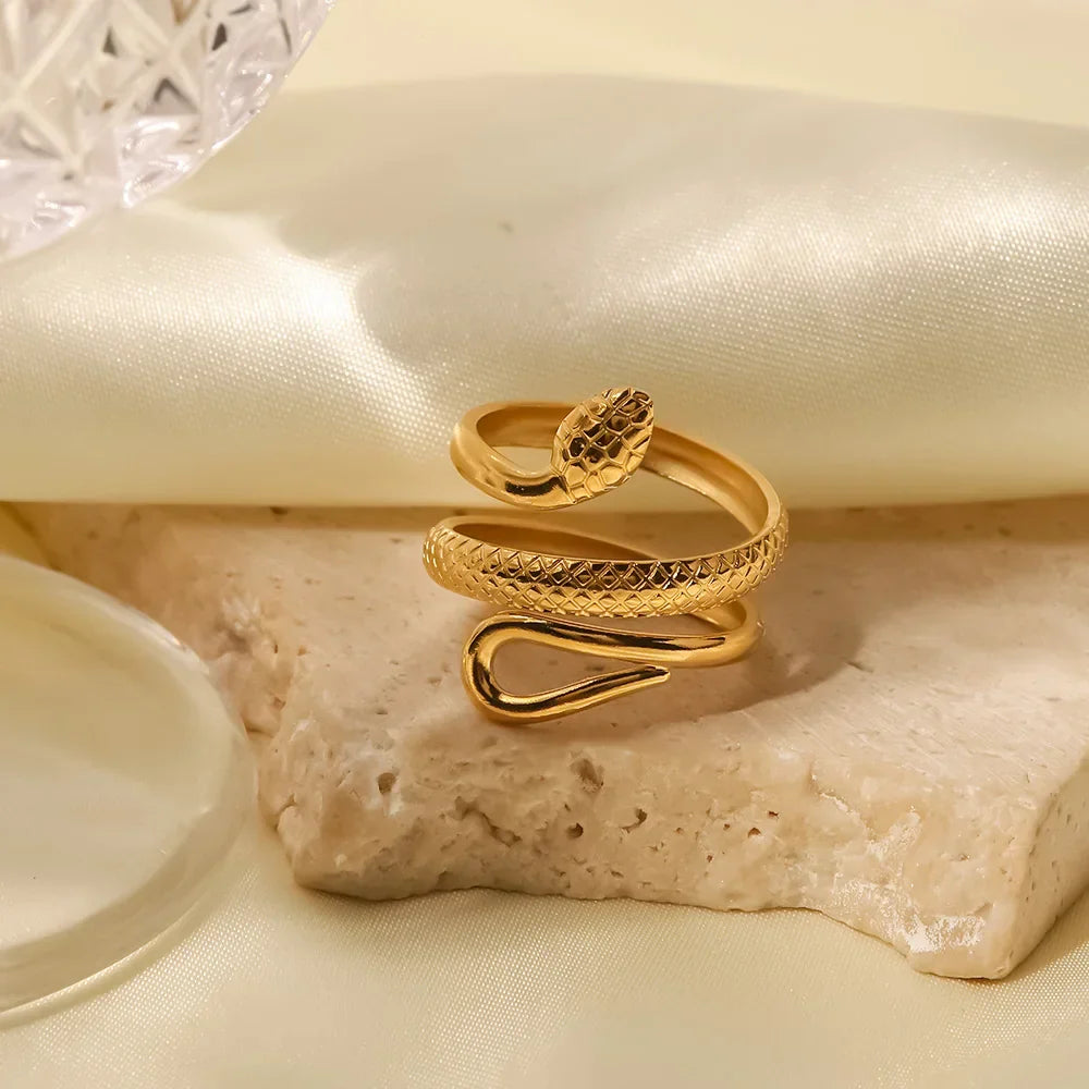 Maliben | Adjustable Spiraling Snake Ring