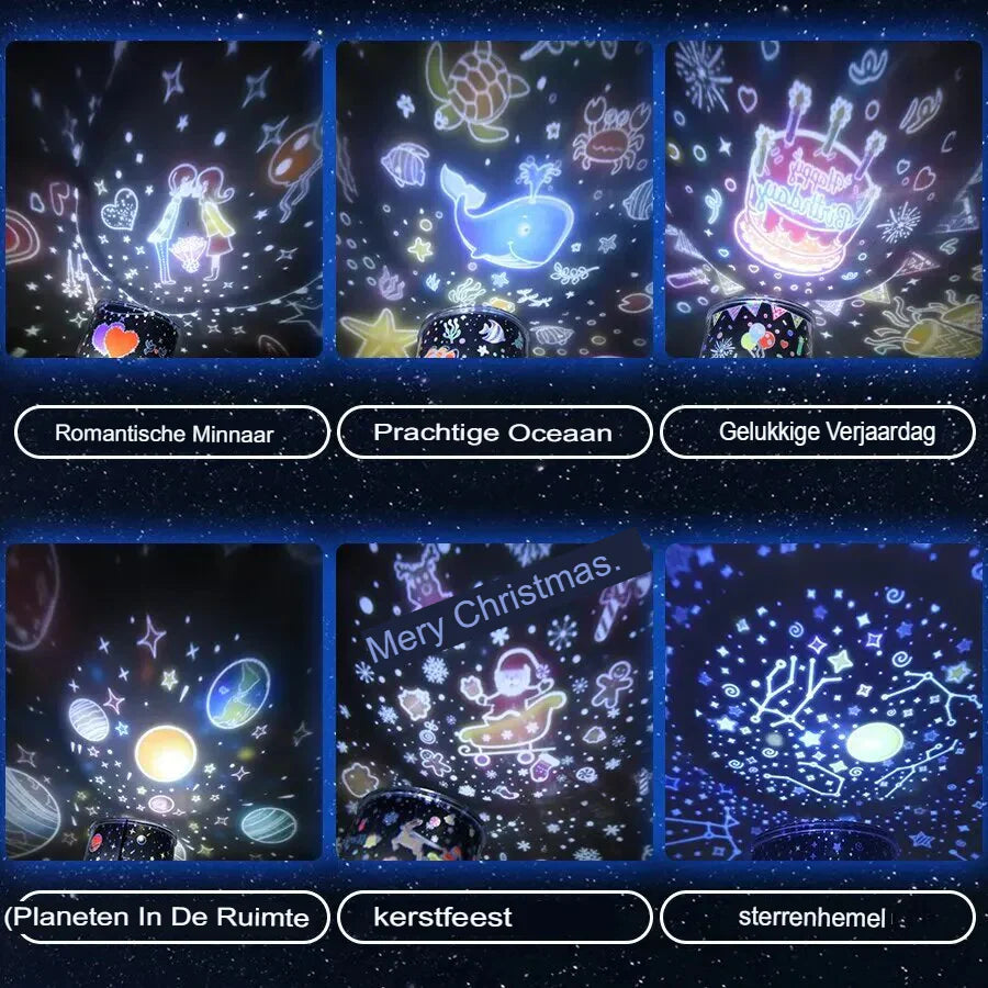 Maliben | Unique Patterns Night Light For Children - Starrydream