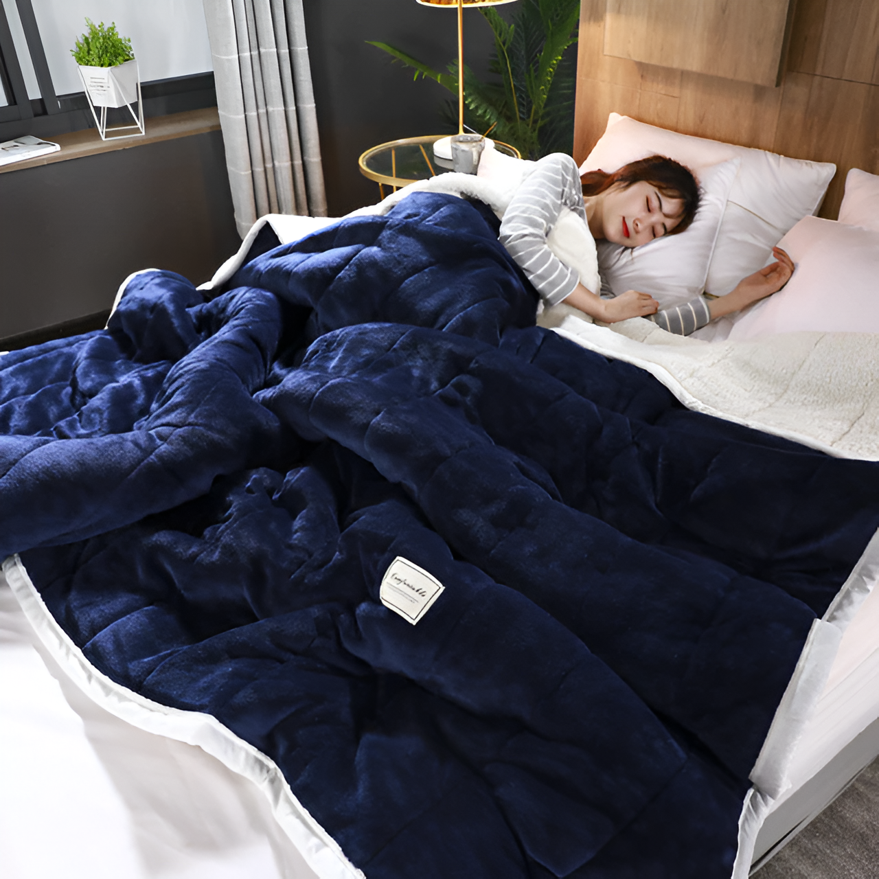 Maliben | Luxury Fleece Blanket Super Soft Warm And Cozy High Quality Materials
