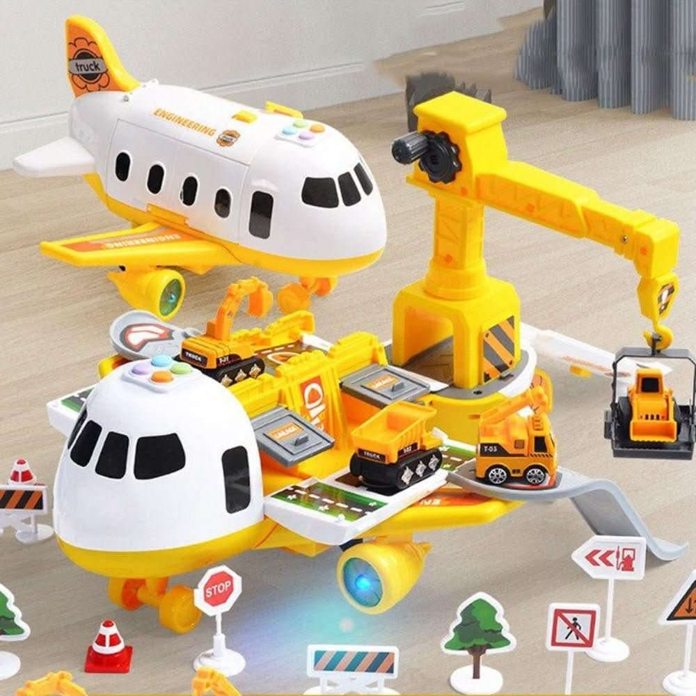 Maliben | Skyquest Adventure Airplay Set – Educational Airplane And Vehicle Toy For Children
