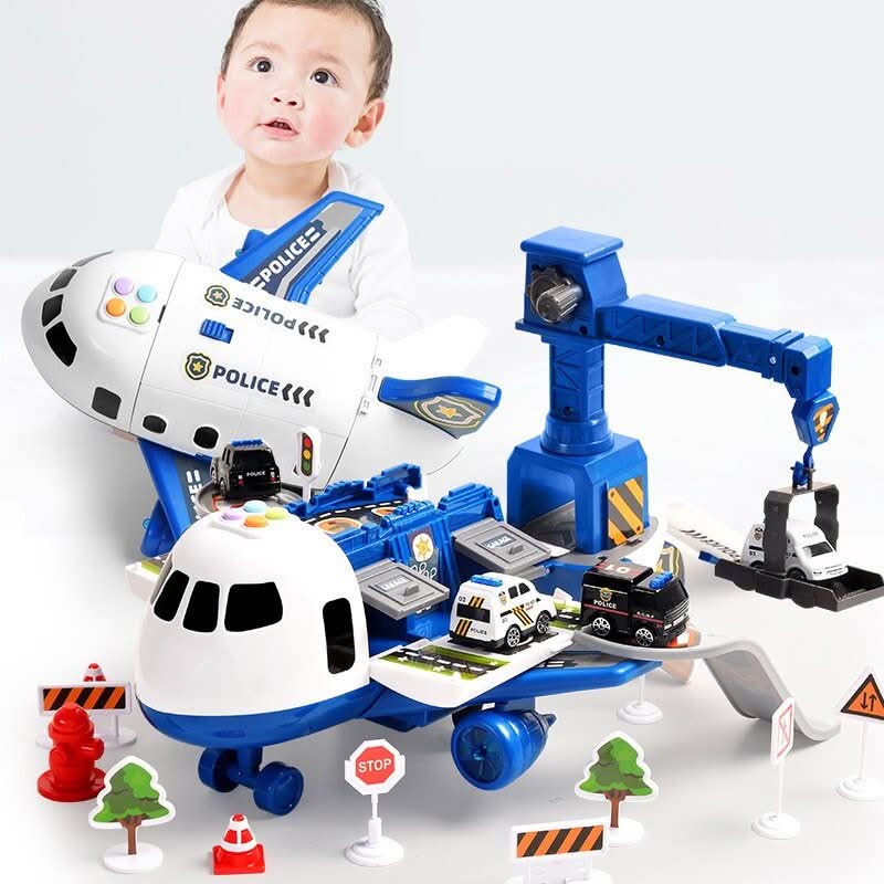 Maliben | Skyquest Adventure Airplay Set – Educational Airplane And Vehicle Toy For Children