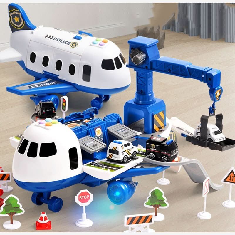 Maliben | Skyquest Adventure Airplay Set – Educational Airplane And Vehicle Toy For Children