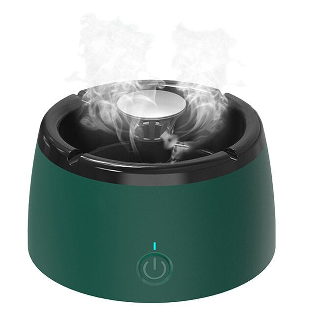 Maliben Odorless Smoke-Free Ashtray - Portable Smoke Catcher with Scent Filter