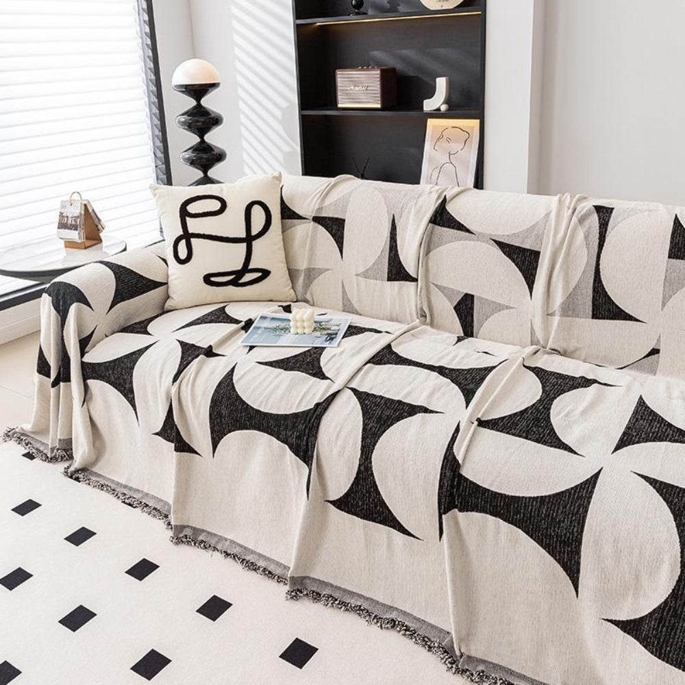 Maliben | Windmill Pattern Sofa Cover